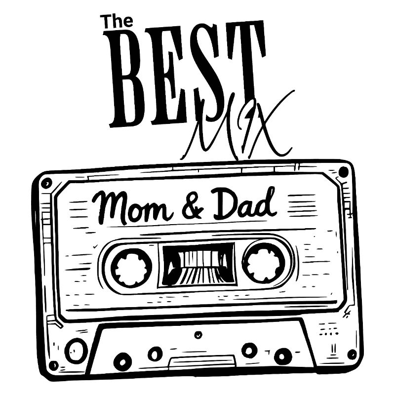 Vatertag Muttertag 80er Geschenk Best Mix