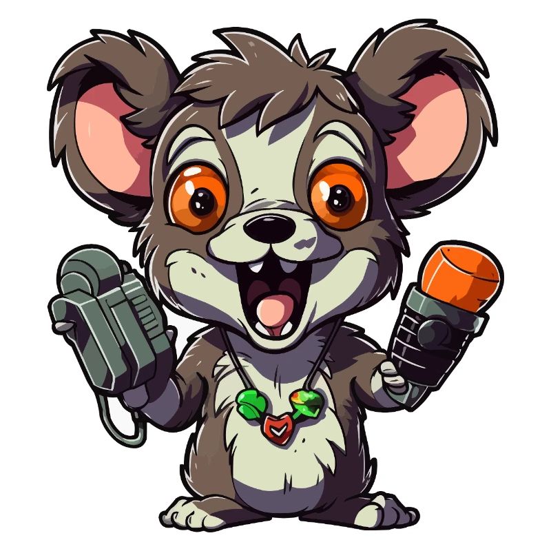 Chibi Ratten-Mikrofon-Combo