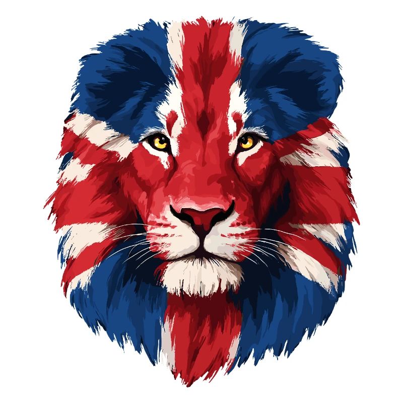 British Lion with Union Jack Mane