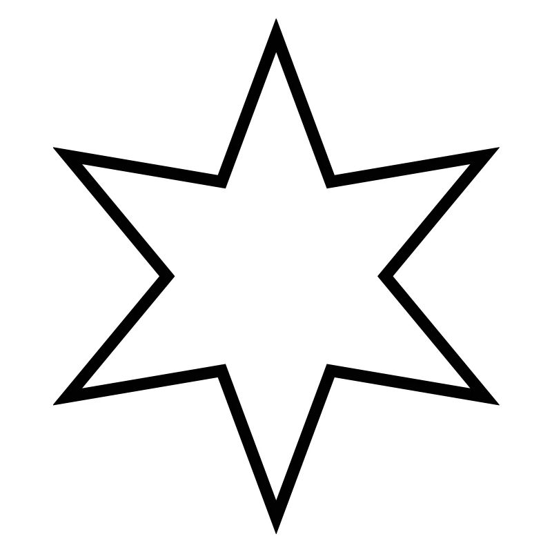 Étoile à six branches - étoile à six branches