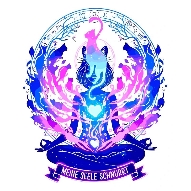 Mon âme ronronne - Déclaration d’aura de chat de yoga