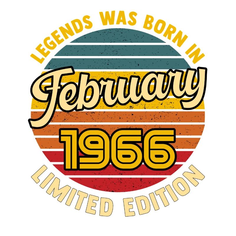 Legend: Geboren Januar 1966, 60. Geburtstag.