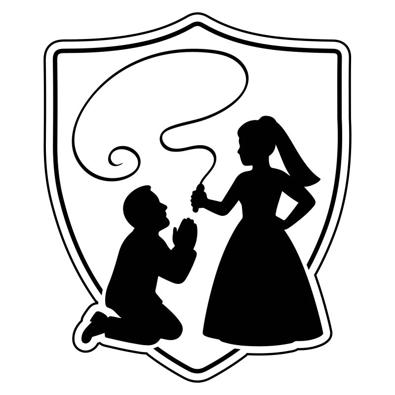 Hochzeit Brautpaar Ehepaar Silhouette