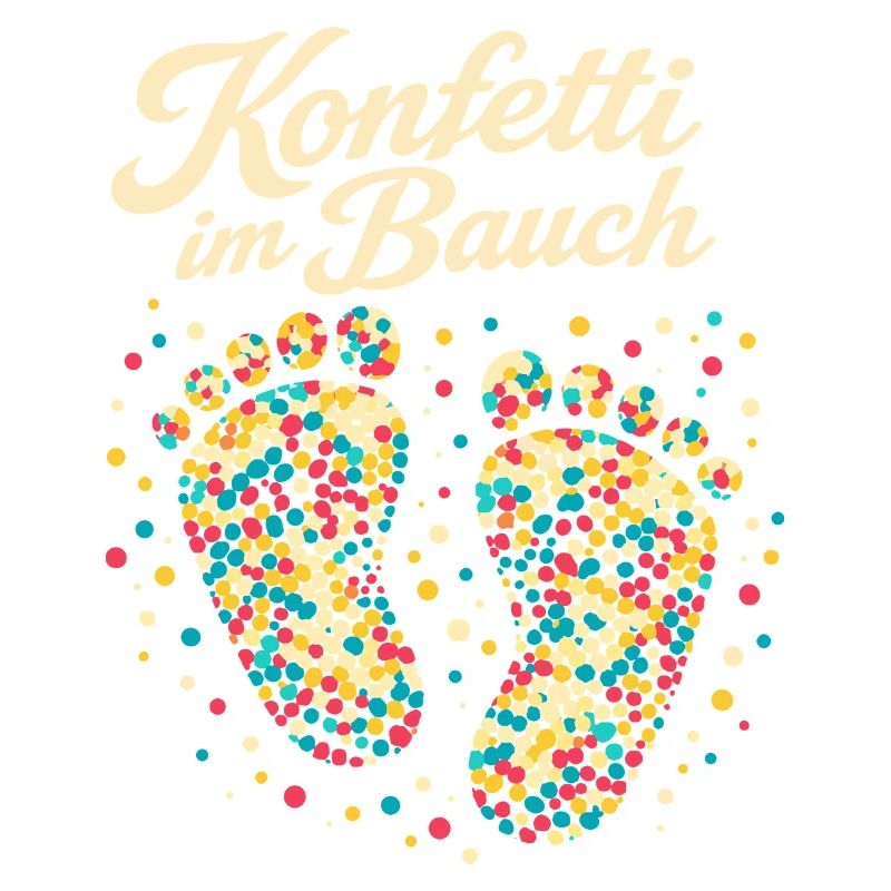 Grossesse enceinte de confettis de carnaval