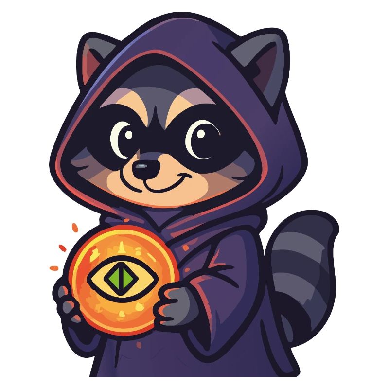 When a Racoon Finds Something