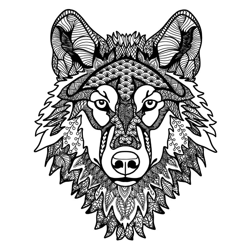Mandala Loup