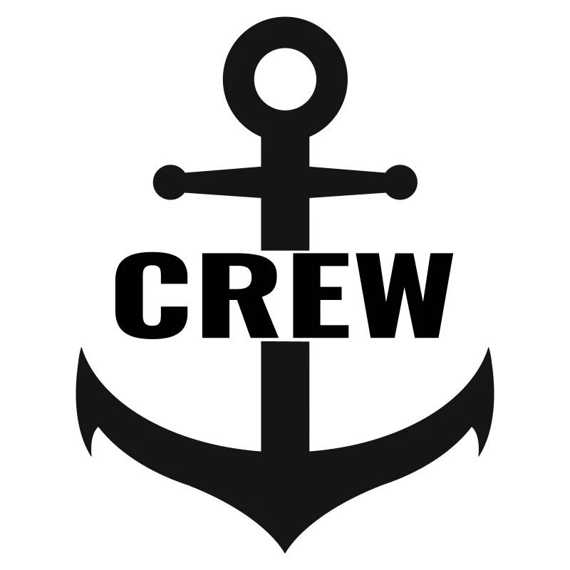 Crew mit Anker das Team Design