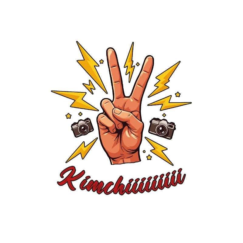 Sag Kimchiiiiii – Victory Hand Corée Fun Design