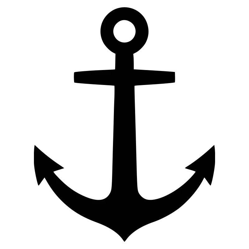 Logo du navire maritime d’ancre