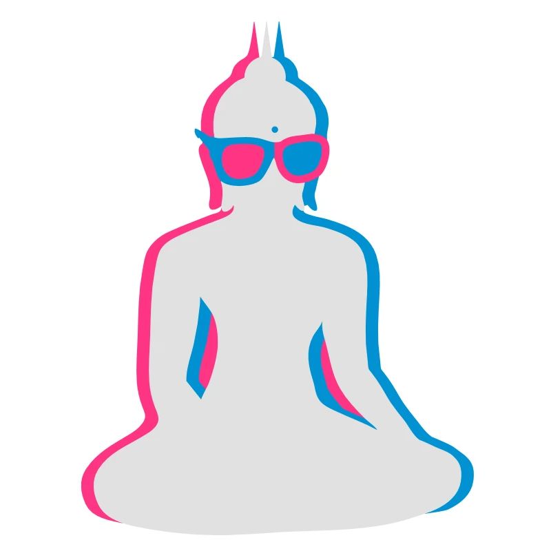 3D Buddha with 3D glasses