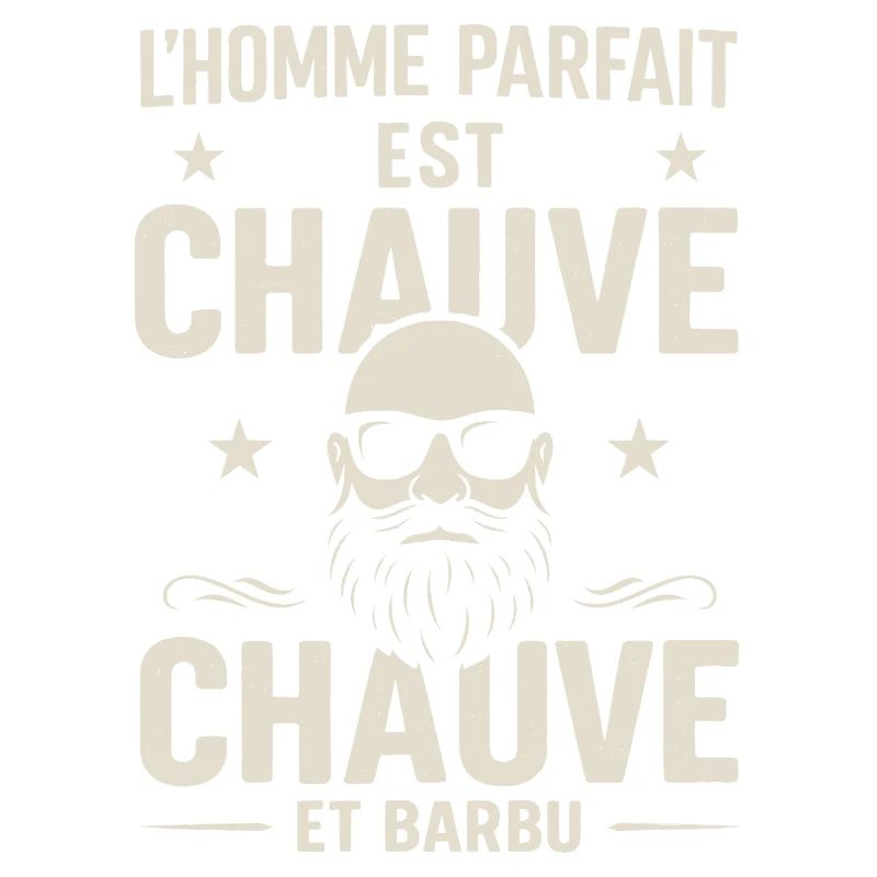 Der perfekte Mann hat eine Glatze und einen Bart