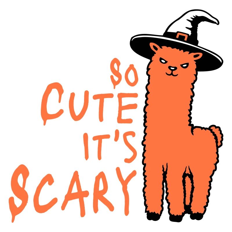 Tellement mignon que c’est effrayant chapeau de sorcière de lama Halloween disant