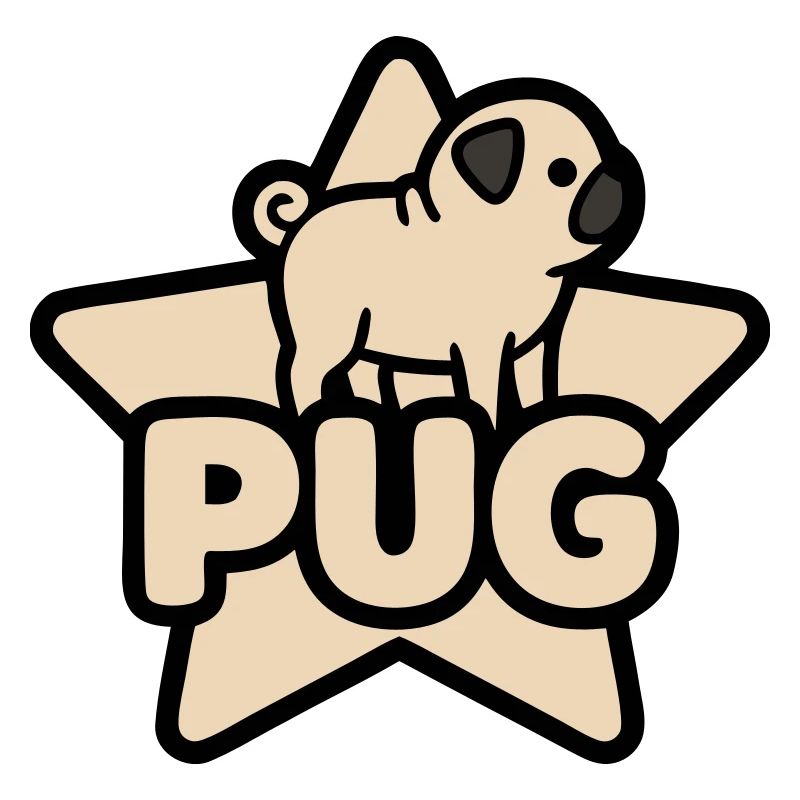 Mops Stern Banner Platzhalter