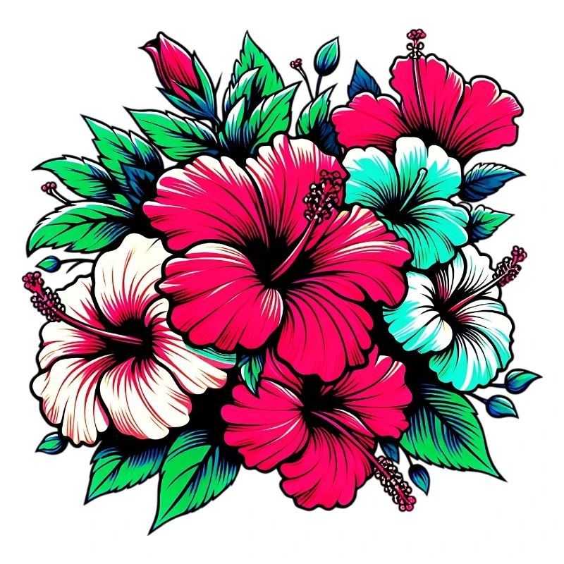 Fleurs d’hibiscus