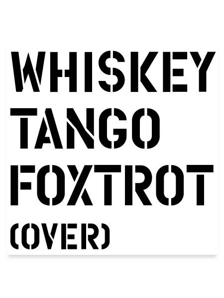 Whiskey Tango Foxtrot (over)