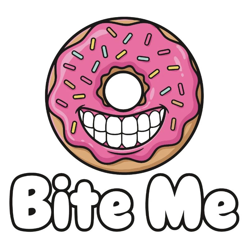 Bite Me Donut Grin
