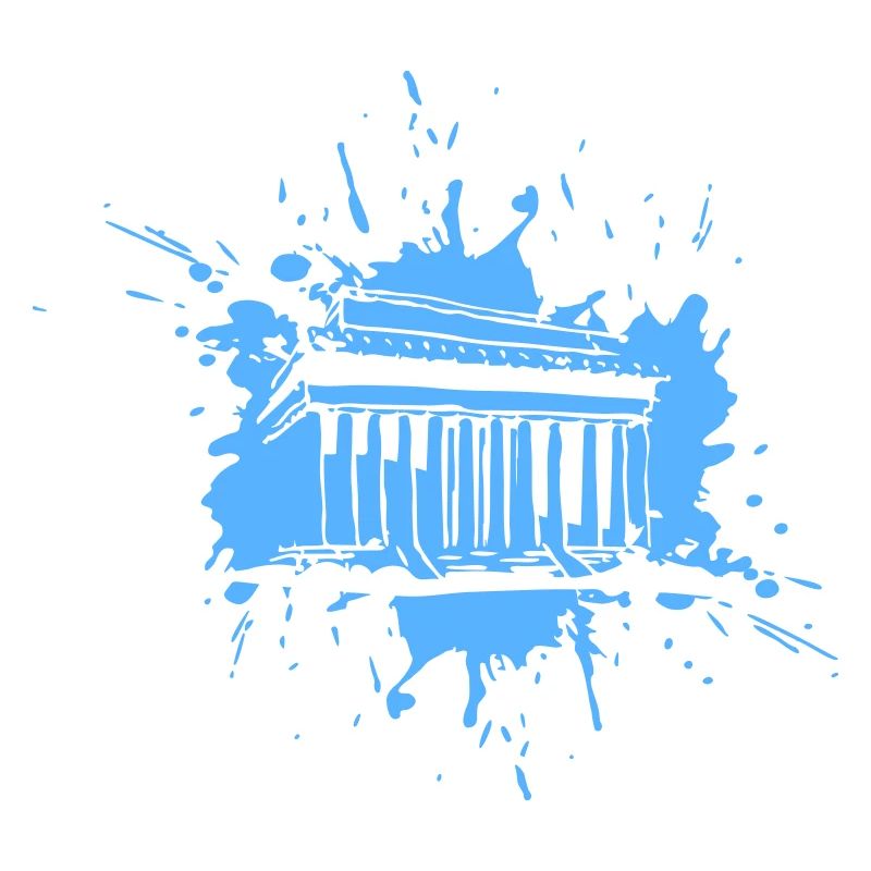 Acropolis in a Splash (Vectorgraphic)