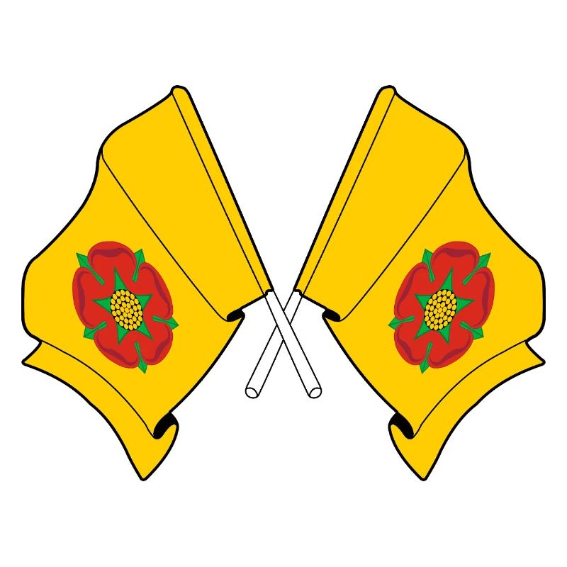Drapeaux croisés du Lancashire