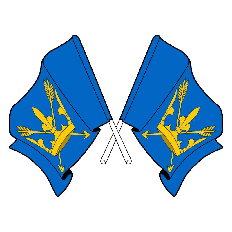 Drapeaux du Suffolk croisés