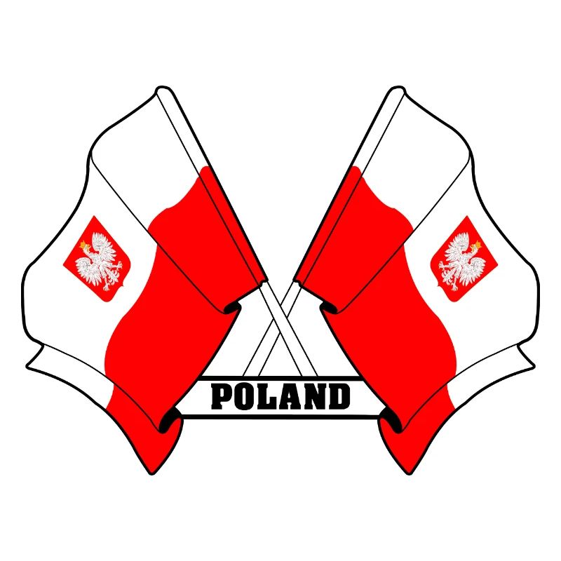Les drapeaux de la Pologne