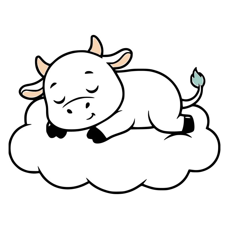 Nuage de Vache endormi Bébé de rêve