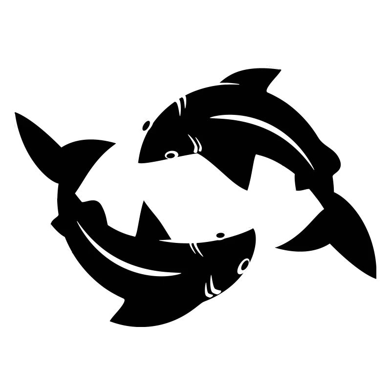 Pisces Circle Flow Emblem