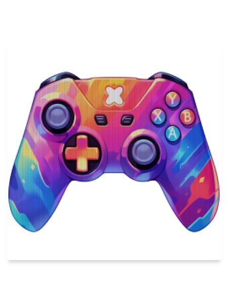 Pixel-Art-Videospiel-Controller