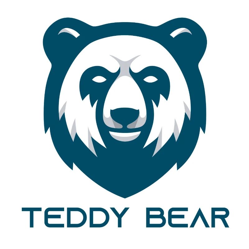 Teddy Bear Bear Logo – Minimalist Bear Head