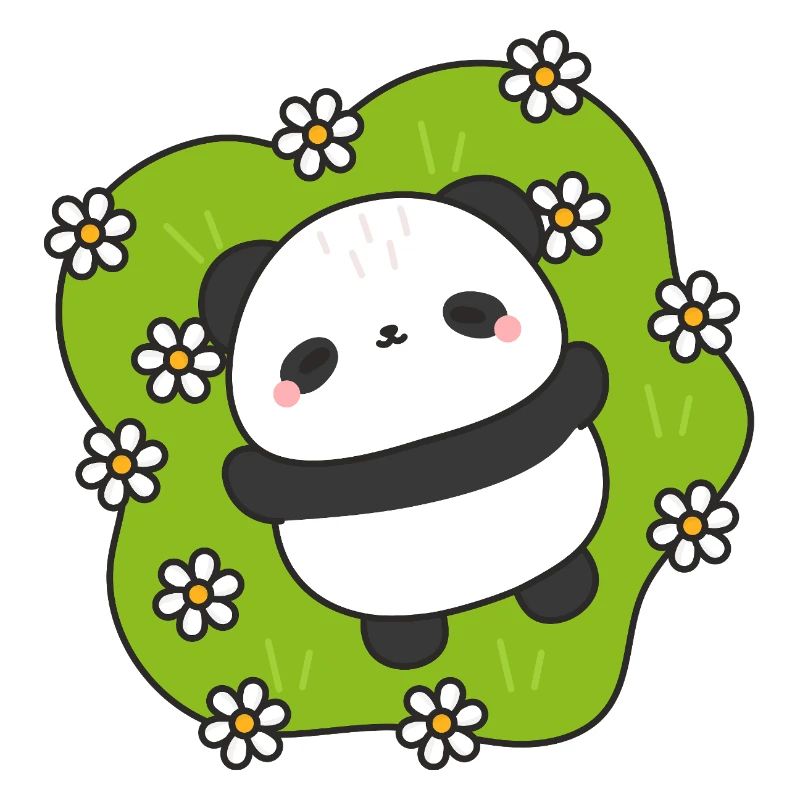 PandaGreen Floral Cuddle