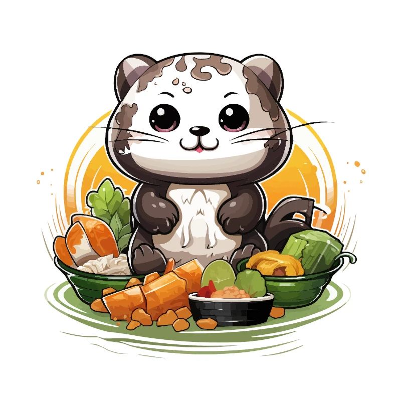 Kitchen panda at the feast