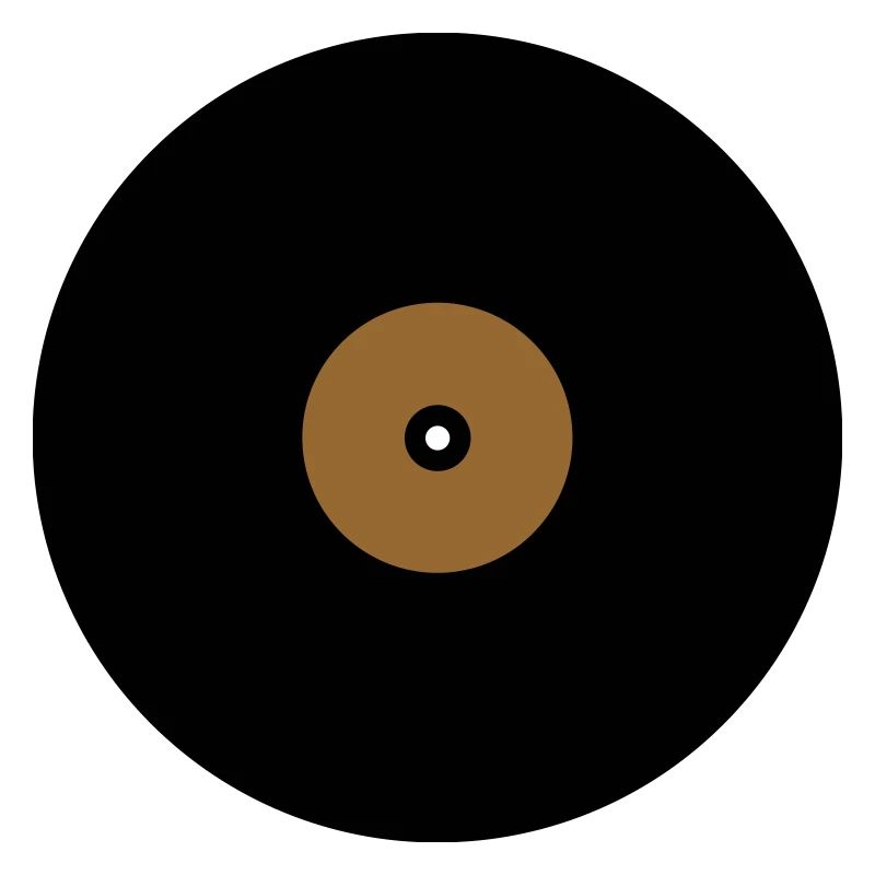 Base de boîte de texte en cercle de disque vinyle