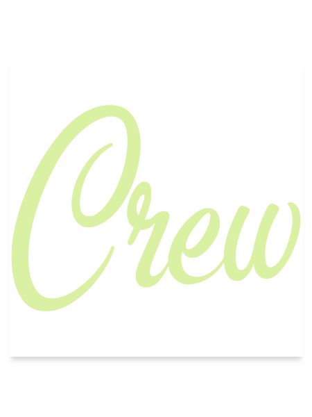 Crew Script Pastellgrün
