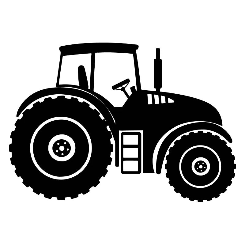 Shade Silhouette Farm Tractor