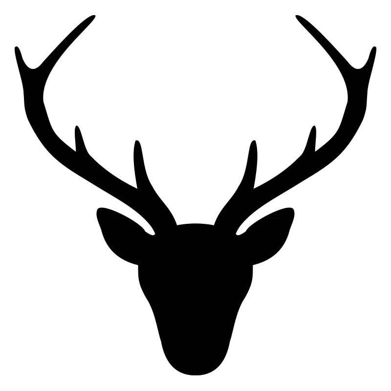 Hirsch Geweih Silhouette Jagd Jäger Geschenk