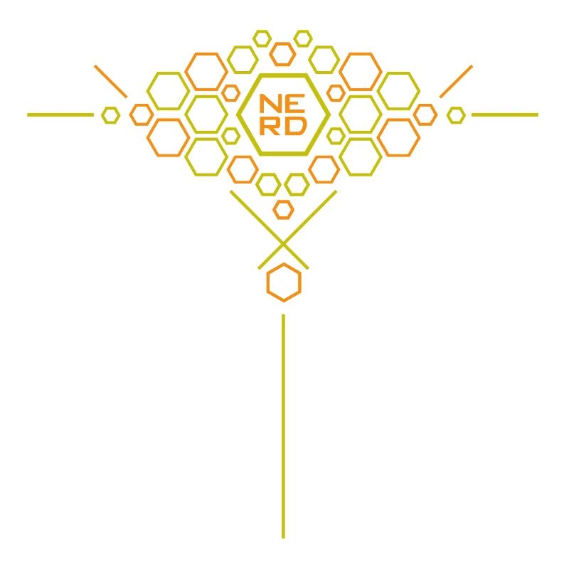 Nerd Hex Pattern Gradient
