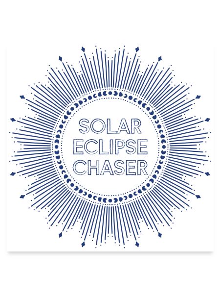 Solar eclipse chaser blau