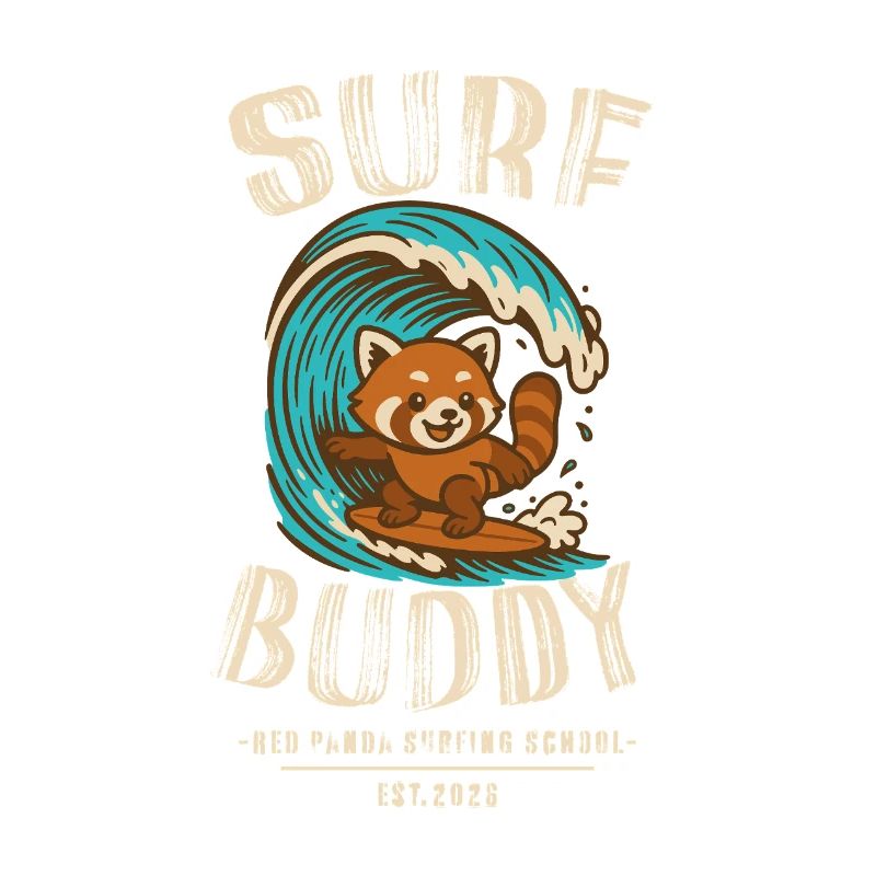 Compagnon de surf, ami sur la planche de surf