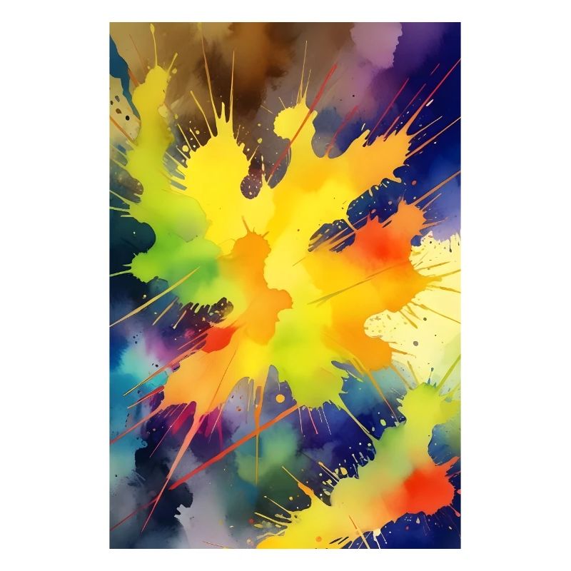 Explosion de couleur Éclaboussure abstraite