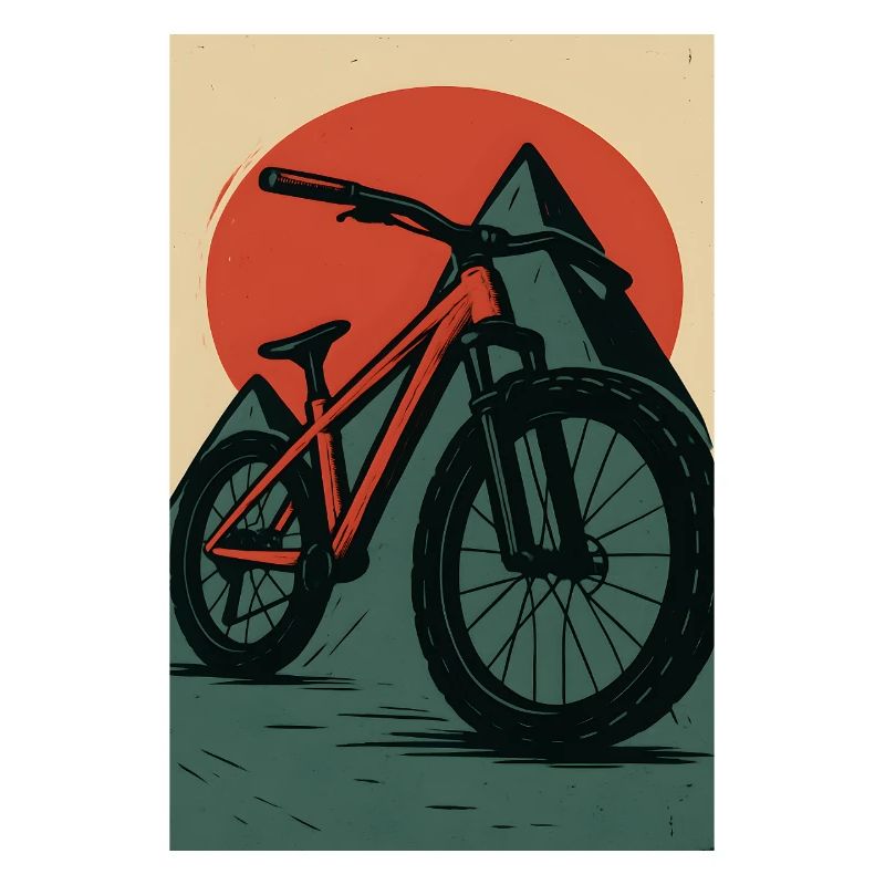 VTT avec soleils et pyramide