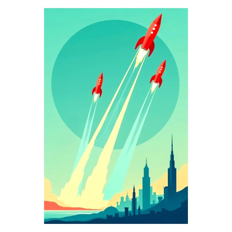 A Fleet Rises into the Open Sky