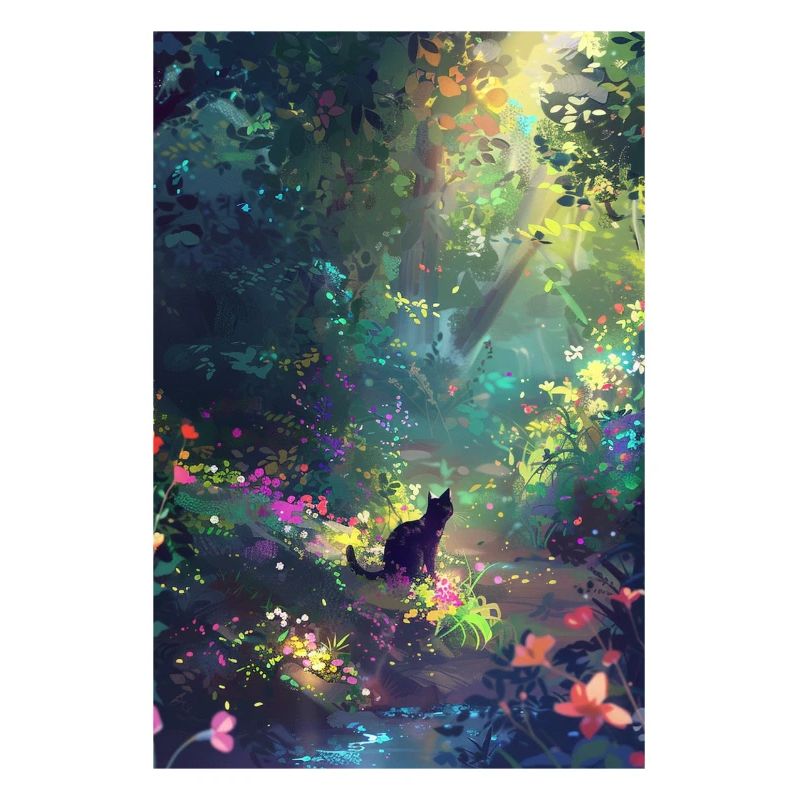 Sunlit Forest Cat