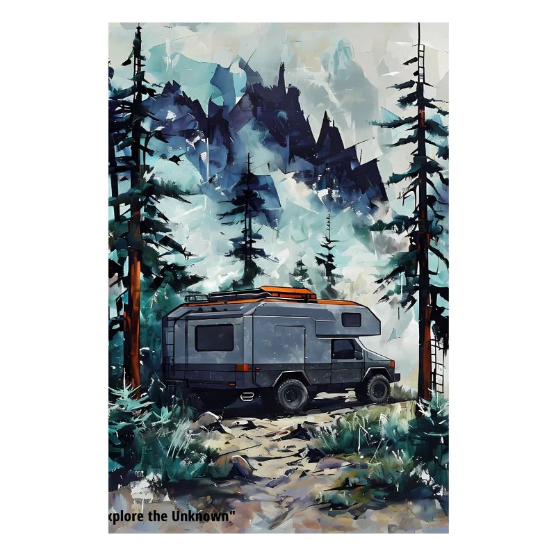 Explore the Unknown Forest Camper