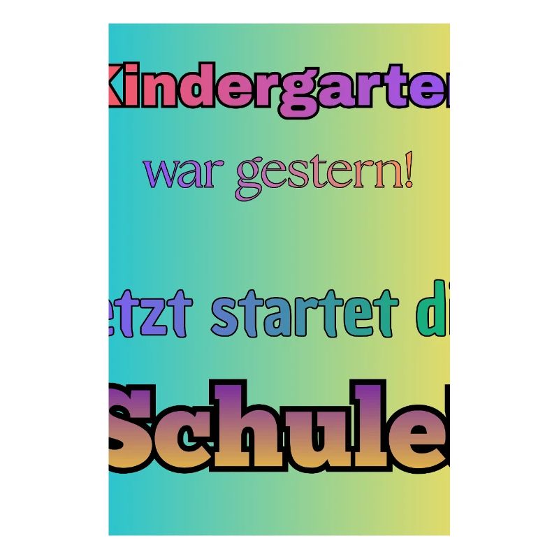 Kindergarten war gestern- Jetzt startet die Schule