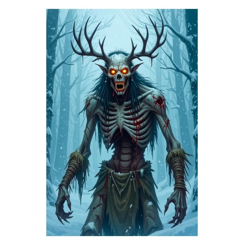 Wendigo, démon cannibale émacié du folklore