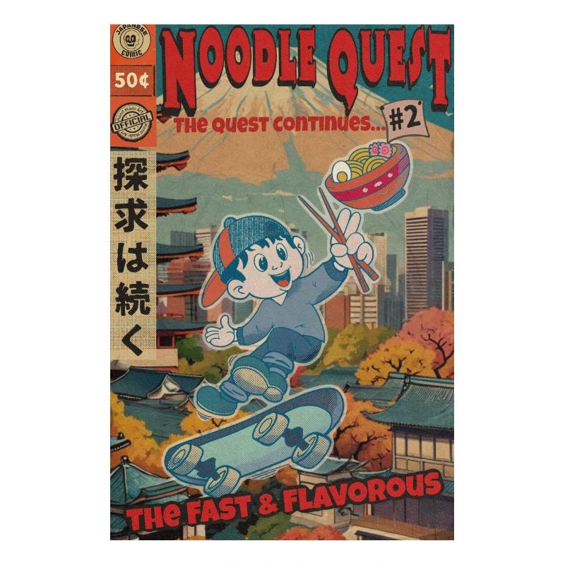 Retro Noodle Quest Comic