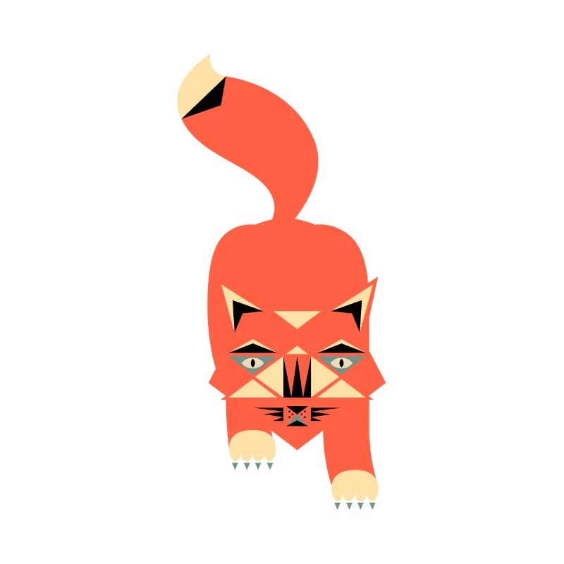Conception d'illustration de chat