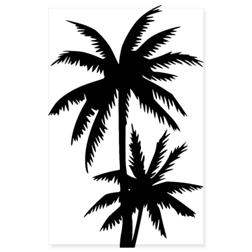 Affiches et stickers PALM TREES - Poster 20 x 30 cm