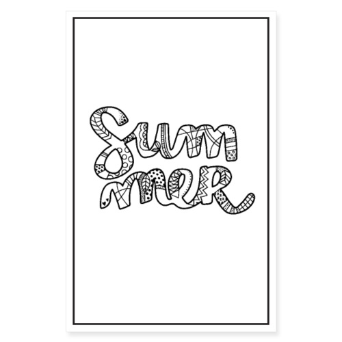 Summer poster - Poster 8 x 12 (20x30 cm)