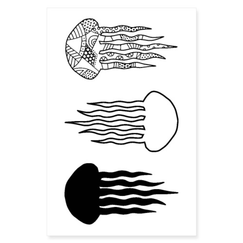 Jellyfish poster - Poster 8 x 12 (20x30 cm)