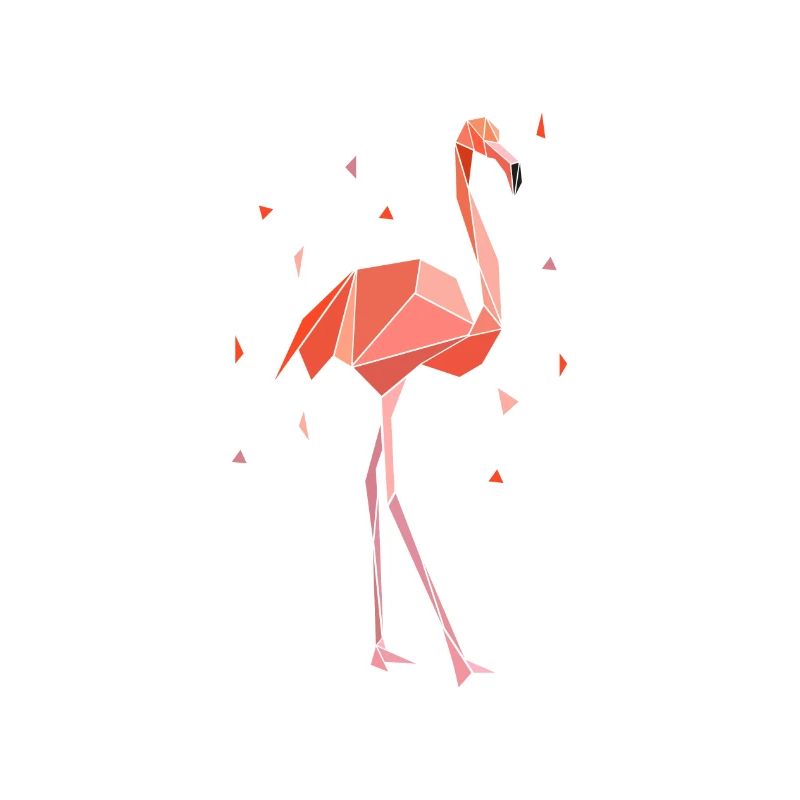 Flamingo Polygon Design